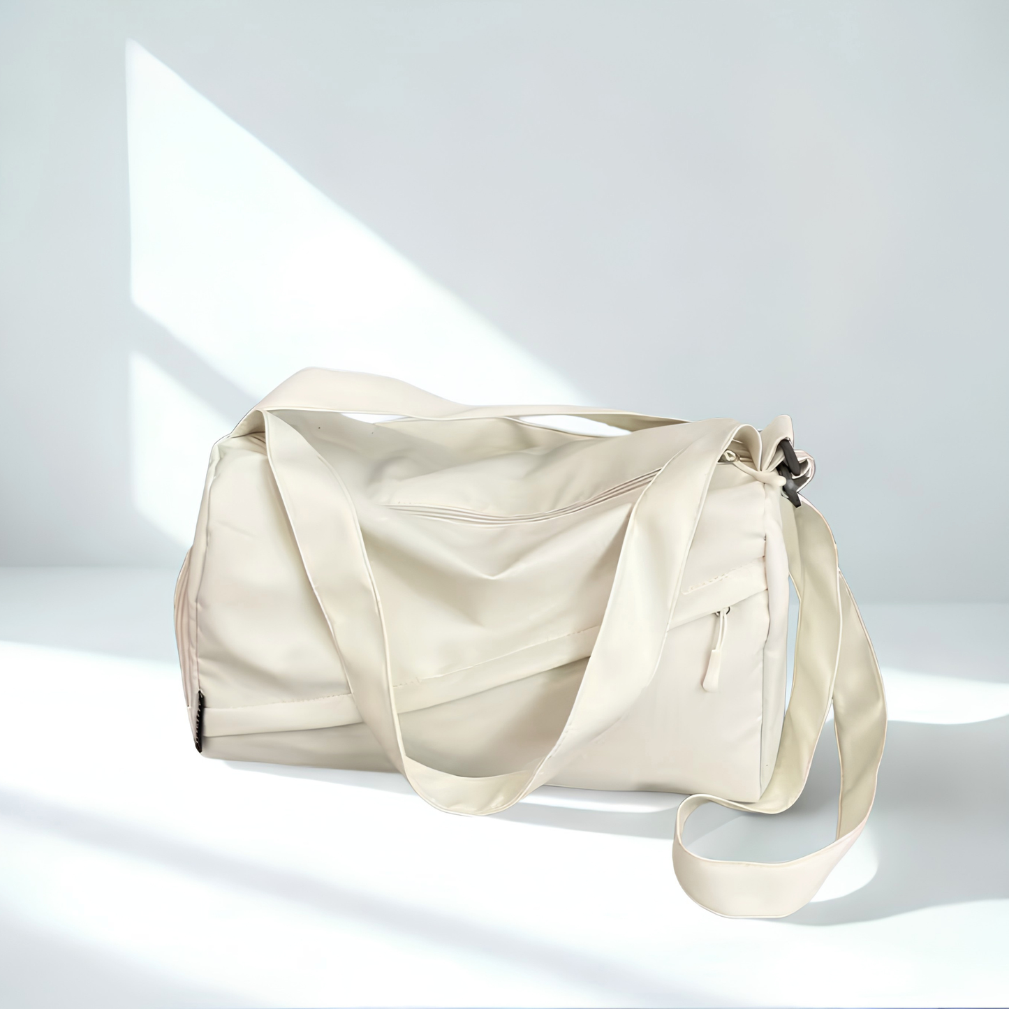 Cream duffel bug