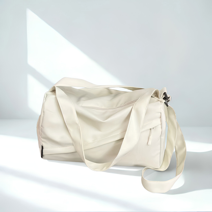 Cream duffel bug